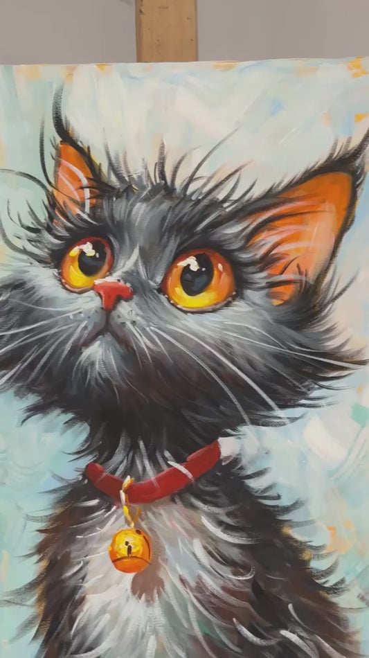 Masum Gözler Yağlı Boya Tablosu