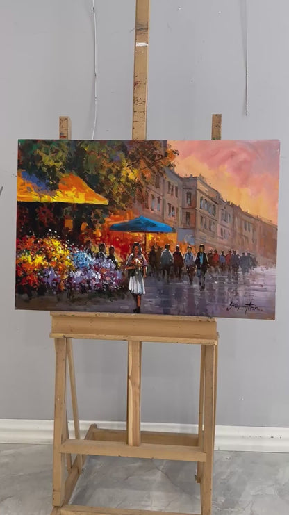 Bir Demet Bahar Yağlı Boya Tablosu