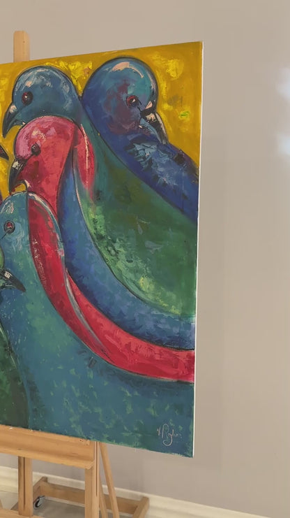 Yankılanan Renkler Yağlı Boya Tablosu