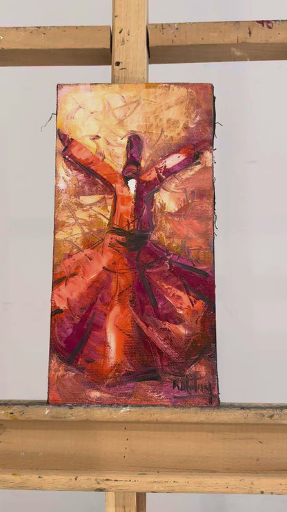 Semazen Sükuneti Yağlı Boya Tablosu