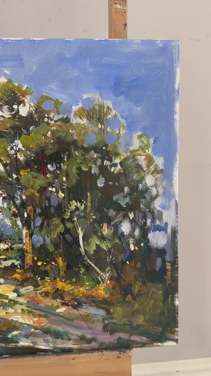 Nehrin Akışı Yağlı Boya Tablosu