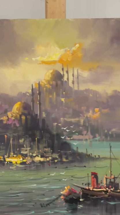 Boğaz Rüyası Yağlı Boya Tablosu