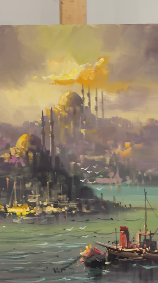 Boğaz Rüyası Yağlı Boya Tablosu