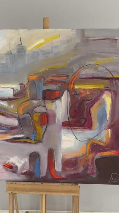 Spatial Balance Oil Painting