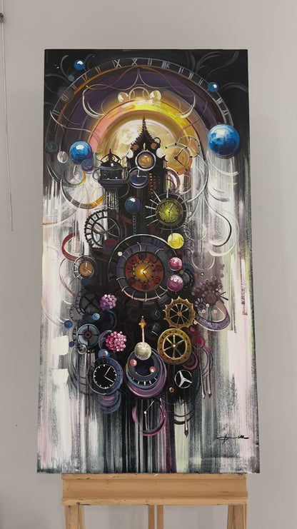 Zamanın Yankıları Yağlı Boya Tablosu