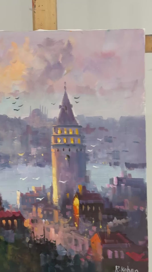 Boğazın Bekçisi Yağlı Boya Tablosu