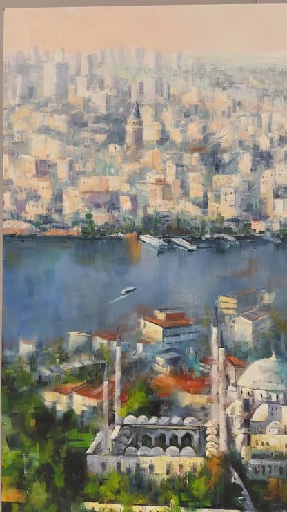 Haliç’in Sessiz Dalgaları Yağlı Boya Tablosu