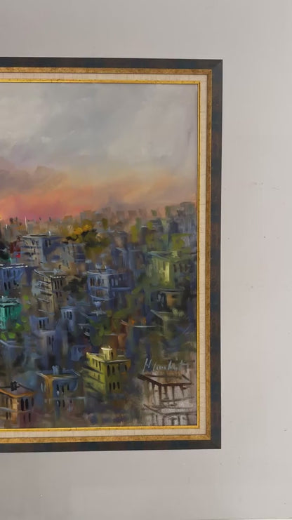 Haliç’in Altın Saati Yağlı Boya Tablosu