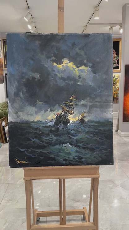 Fırtınanın İzleri Yağlı Boya Tablosu