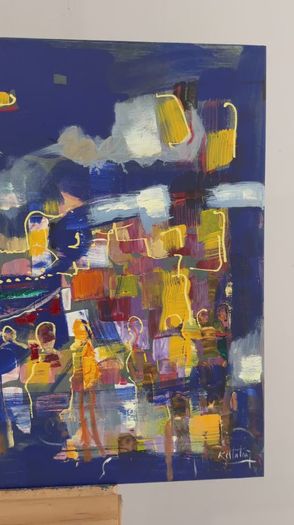 Duyguların Karmaşık Dokusu Yağlı Boya Tablosu