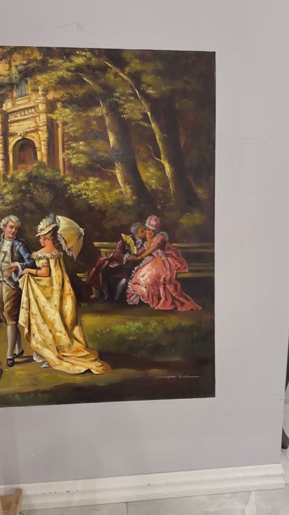 In the Palace Garden Oil Painting