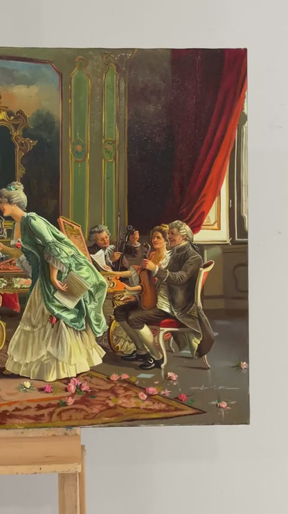 Zarafetin Selamı Yağlı Boya Tablosu