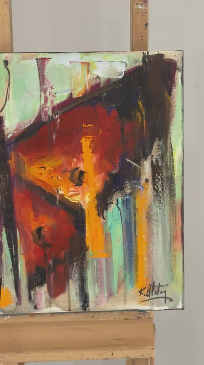 Kelebeğin Hikâyesi Yağlı Boya Tablosu