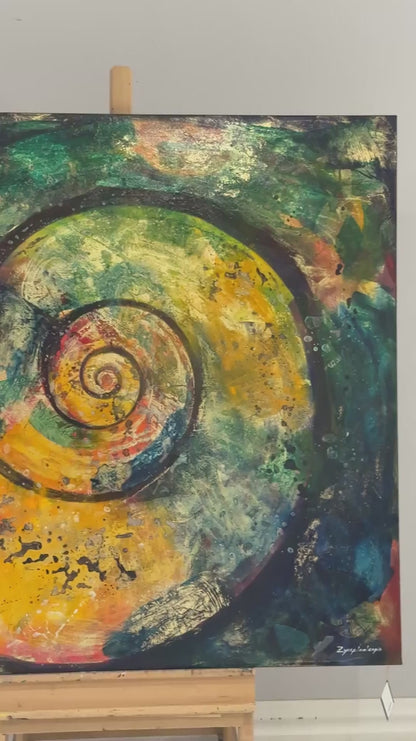 Varlığın Döngüsü Yağlı Boya Tablosu