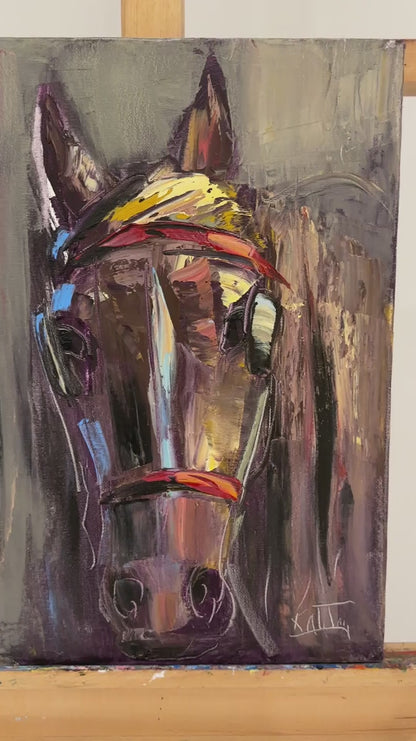 Atın Duruşu Yağlı Boya Tablosu