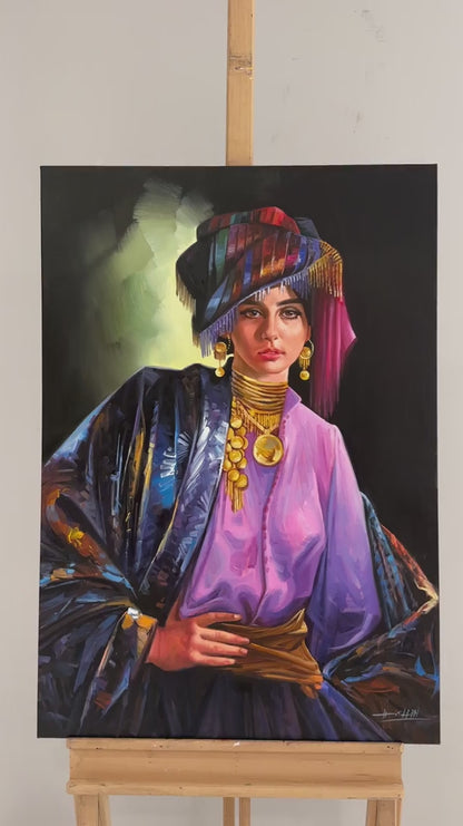 Acem Kızı Yağlı Boya Tablosu