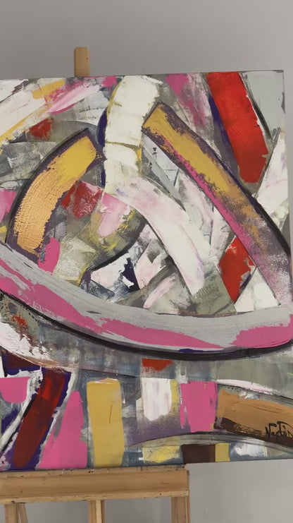 Form Çalışması Yağlı Boya Tablosu