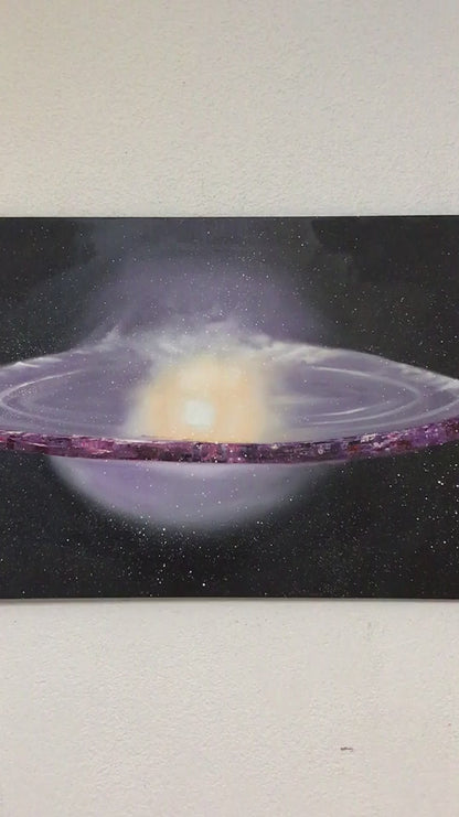 Uzay Keşfi Yağlı Boya Tablosu