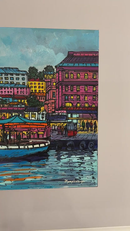 Balık Tekneleri Yağlı Boya Tablosu