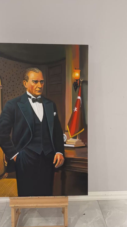 Mustafa Kemal’in Sessizliği Yağlı Boya Tablosu