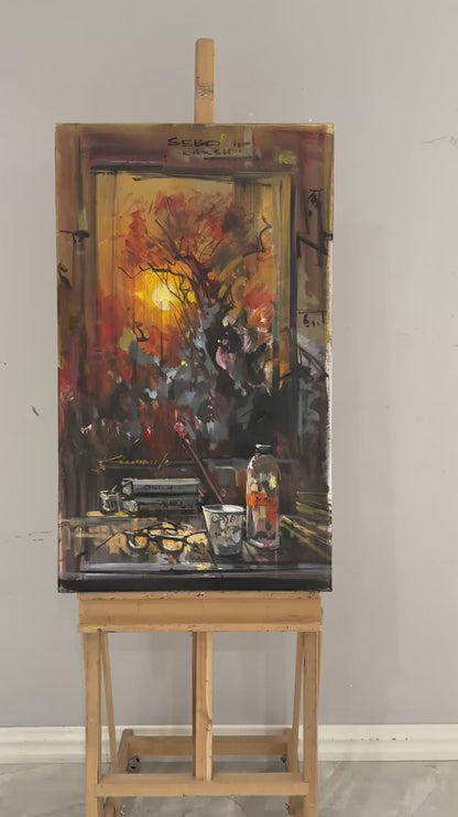 Hatıralı Masa Yağlı Boya Tablosu