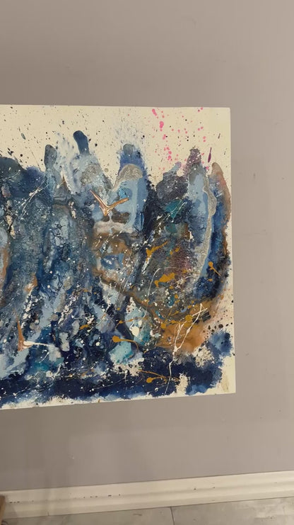 Bird in Form Oil Painting