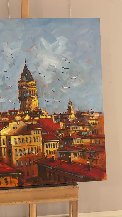 Boğazın Gözcüsü Yağlı Boya Tablosu