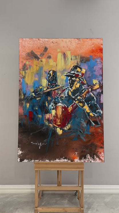 İnsanın Ezgisi Yağlı Boya Tablosu