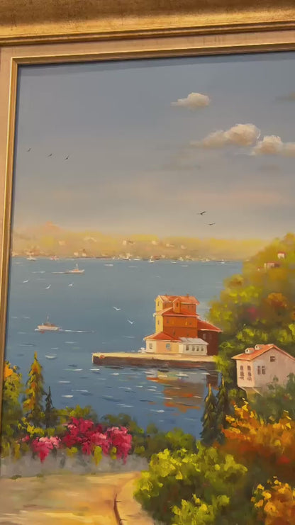 Beykoz'un Sessiz Hatıraları Yağlı Boya Tablosu