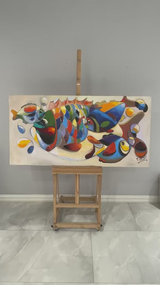 Renklerde Balık Yağlı Boya Tablosu