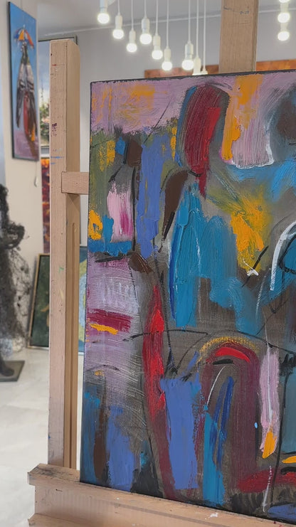 Figürler Yağlı Boya Tablosu