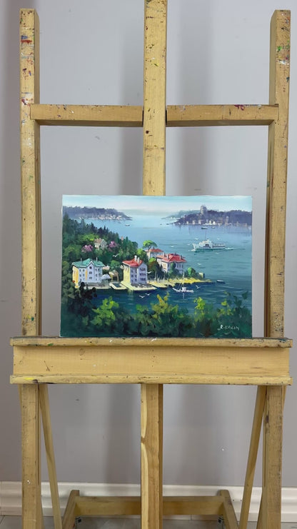 Yalıların Esintisi Yağlı Boya Tablosu