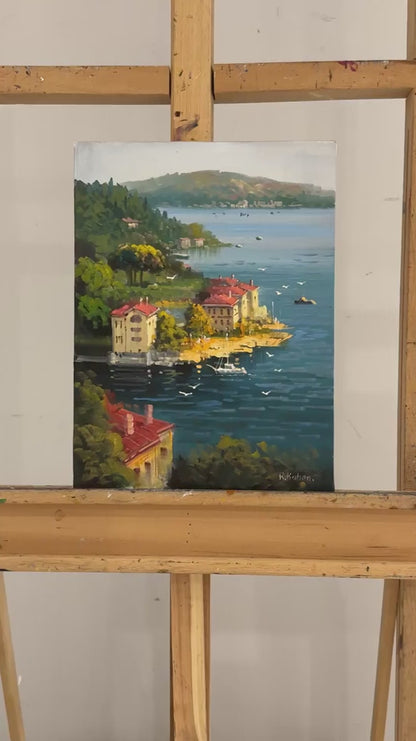 Akşamüstü İstanbul’da Yağlı Boya Tablosu