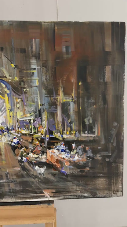 Time at the Market Oil Painting