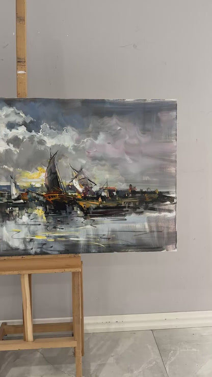 Sessiz Liman Yağlı Boya Tablosu