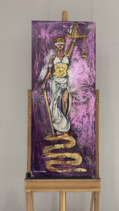 Justitia'nın Huzuru Yağlı Boya Tablosu