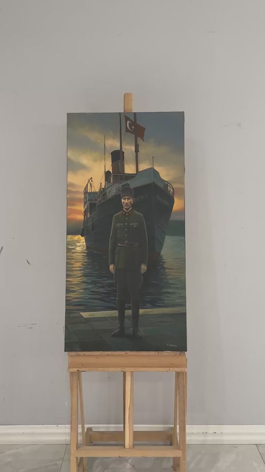 Bandırma Vapuru Yağlı Boya Tablosu