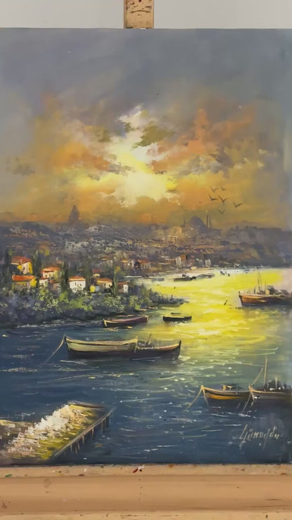 İstanbul’un Nefesi Yağlı Boya Tablosu