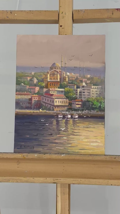 İstanbul’un Sessizliği Gün Yağlı Boya Tablosu