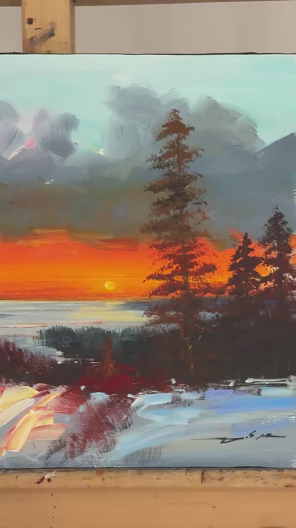 Unutulmuş Bir Mevsim Yağlı Boya Tablosu