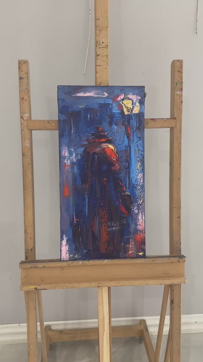 Gecenin Yanlızlığı Yağlı Boya Tablosu