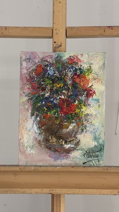 Umudun Çiçekleri Yağlı Boya Tablosu