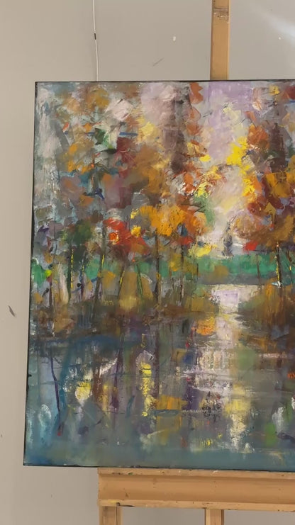 Ufka Doğru Sessizlik Yağlı Boya Tablosu