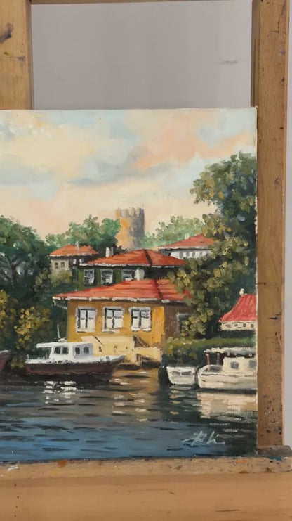 Göksu Riverside Oil Painting