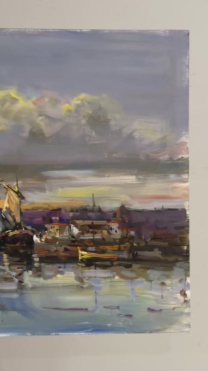 Ufka Bırakılan Düş Yağlı Boya Tablosu