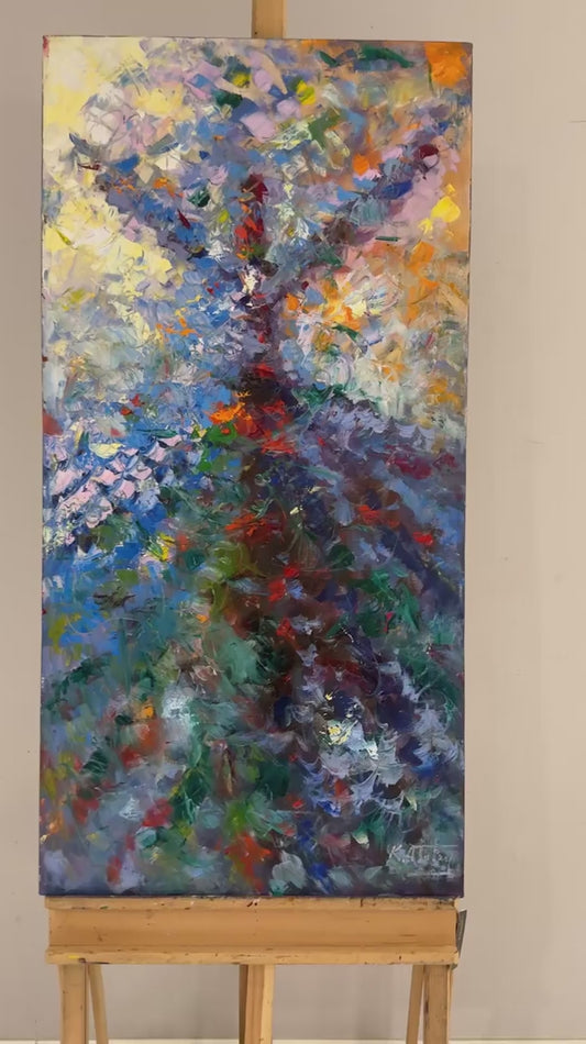 Aşk ile Dönen Semazen Yağlı Boya Tablosu