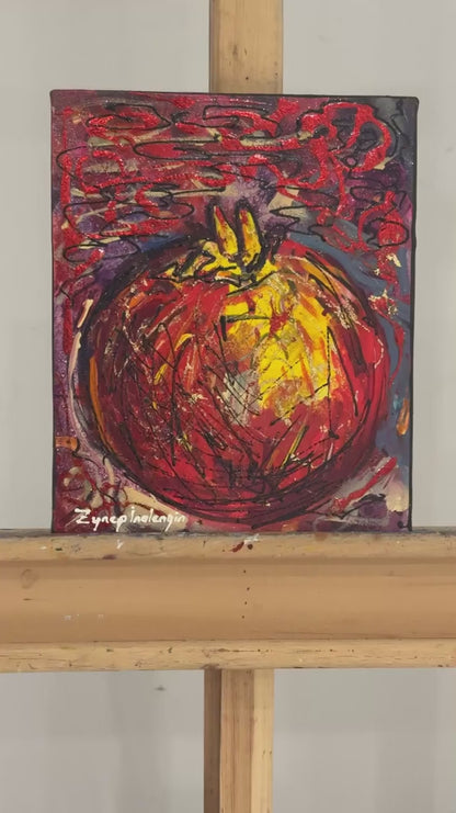 A Crimson Secret Oil Painting
