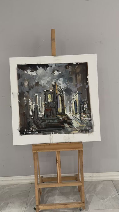 Antik Sessizlik Yağlı Boya Tablosu