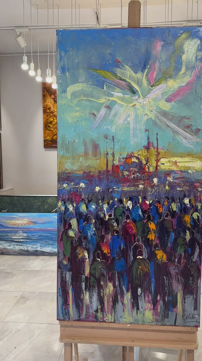 İnsanlar İnsancıklar Yağlı Boya Tablosu