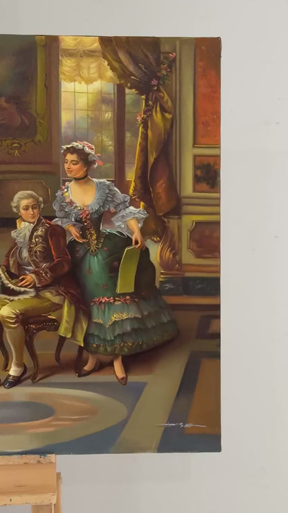 İhtişamın Kalbinde Yağlı Boya Tablosu